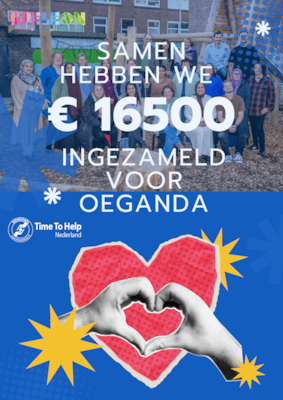 Blue Halftone World Charity Day Poster